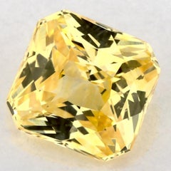 1.10 Ct Yellow Sapphire Radiant Loose Gemstone (pierre précieuse en vrac)