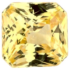 1.10 Ct Yellow Sapphire Radiant Loose Gemstone