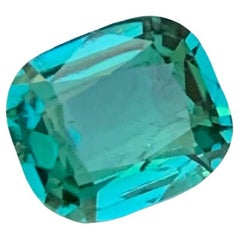 1,10 Cts herrliche Farbe lose Lagoon Turmalin Ring Edelstein aus Afghanistan Mine