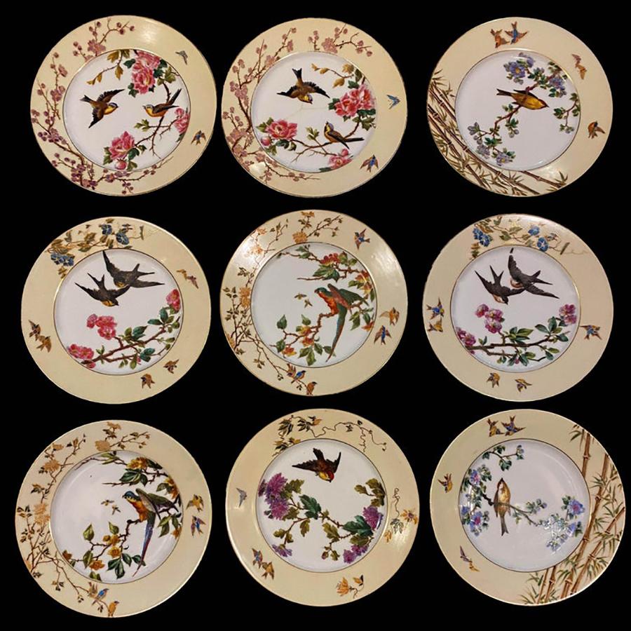 19th Century 110 Pieces Limoges Service by Charles Field Haviland Aesthetic Movement 1885