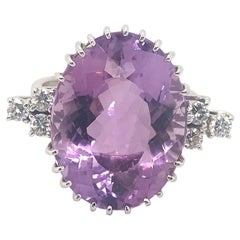 11.00 Carat Amethyst and Diamond Cocktail Ring