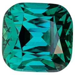 11,00 quilates Turmalina azul verde suelta natural de primera calidad limpia con lupa