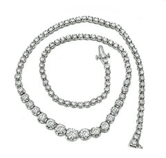 11.00ct Diamond Tennis Necklace