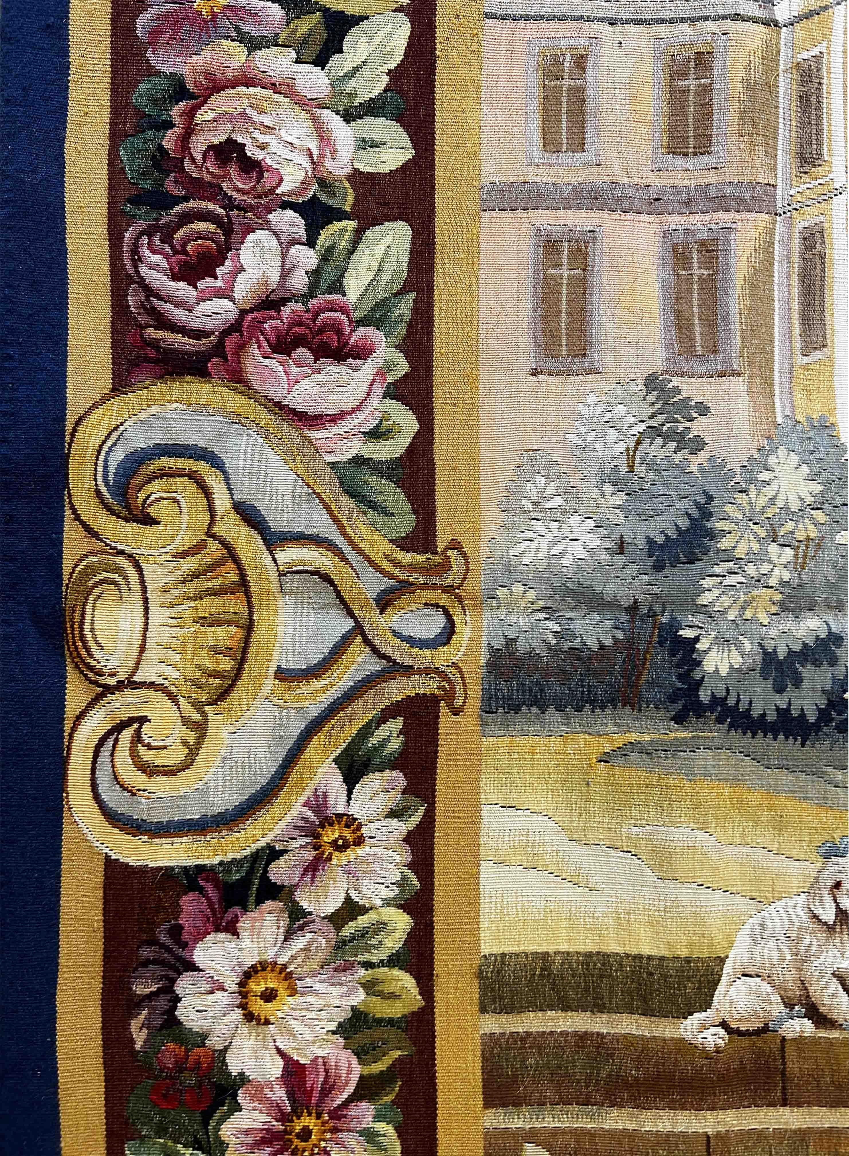 French Aubusson Tapestry 19th century - N° 1101 For Sale 5