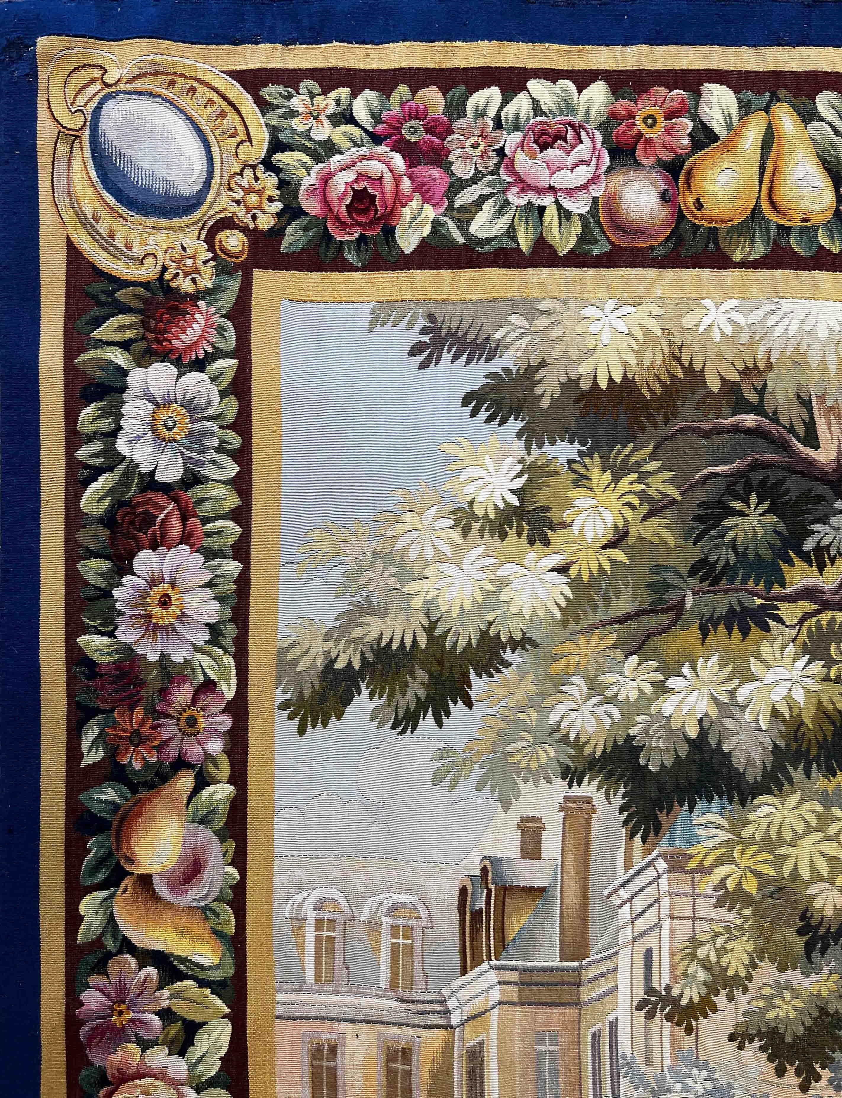 French Aubusson Tapestry 19th century - N° 1101 For Sale 9