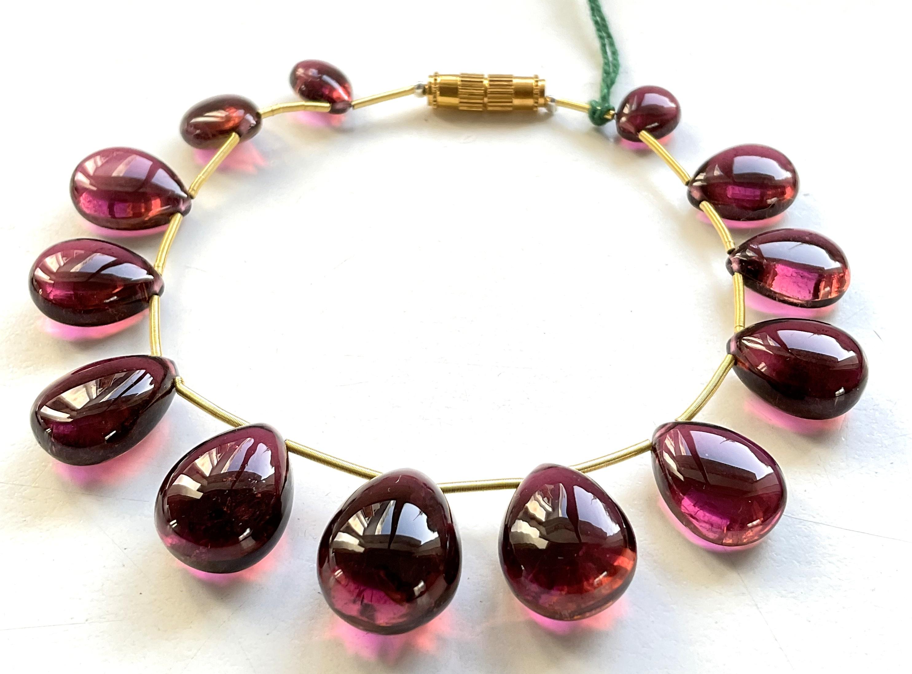 110.20 Carats Rubellite Layout Drops Top Quality For Fine Jewelry Natural Gem In New Condition For Sale In Jaipur, RJ