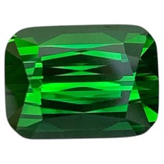 11.05 Carat Natural Loose Green Tourmaline Stone Cushion Cut Afghan Gemstone