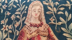 1107 - Aubusson Tapestry 19th Century Lady with the Unicorn