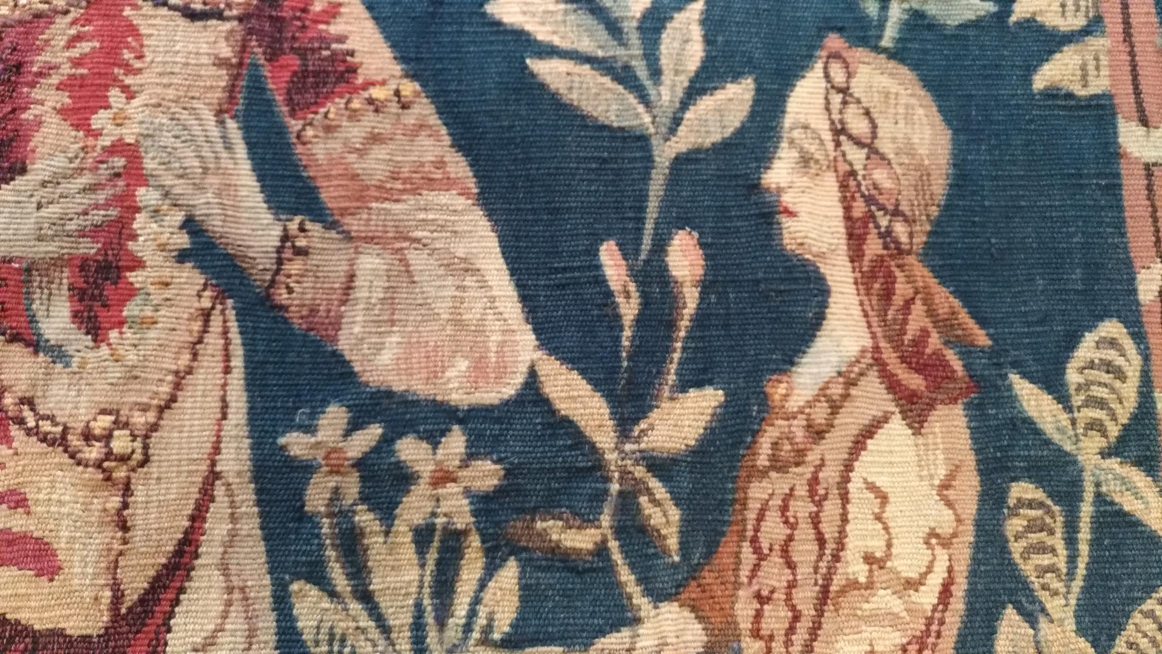 French  1107 - Aubusson Tapestry 19th Century Lady with the Unicorn  For Sale