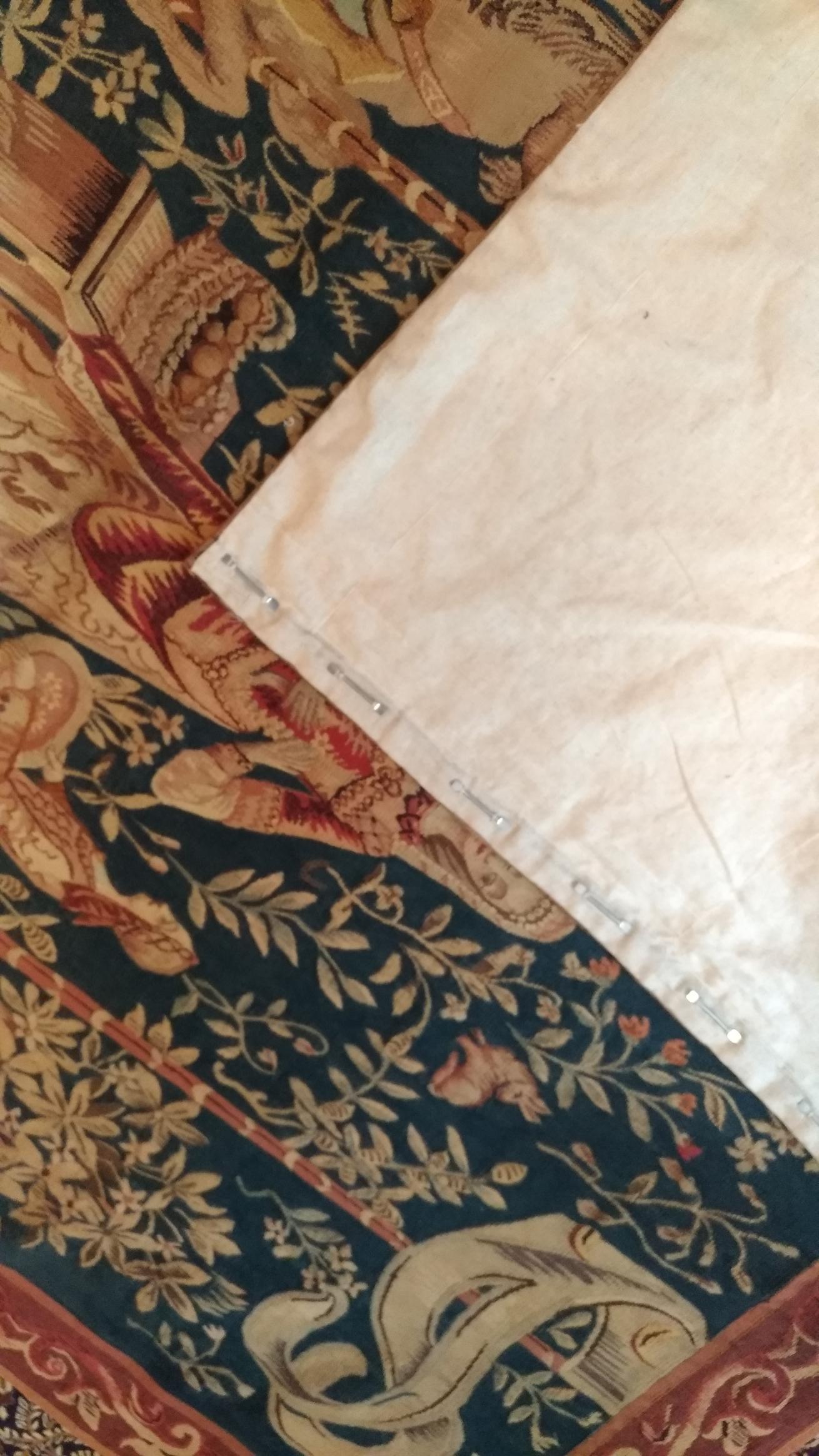1107 - Aubusson-Wandteppich, 19. Jahrhundert, Lady with the Unicorn im Angebot 1
