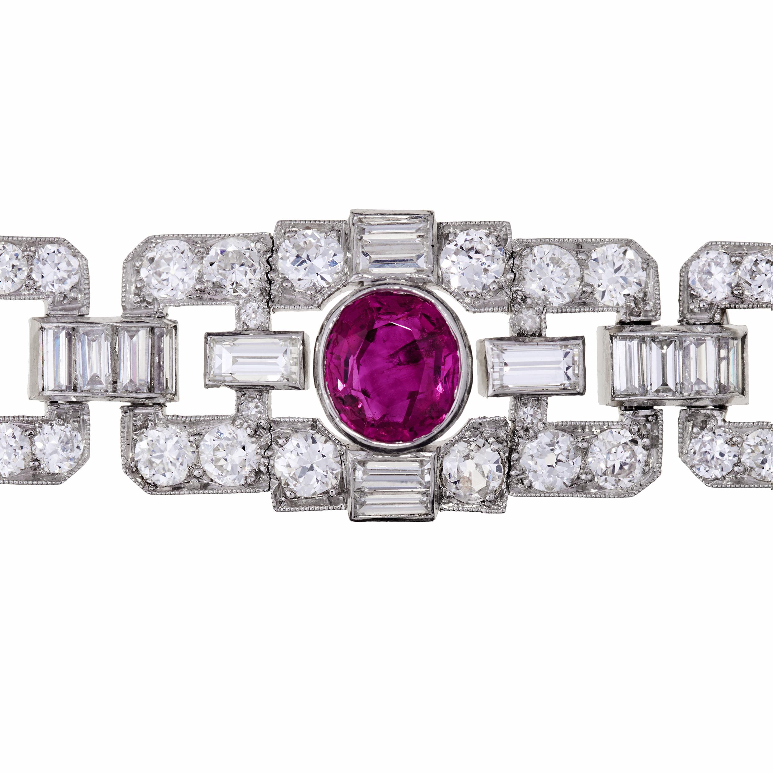 burmese ruby bracelet