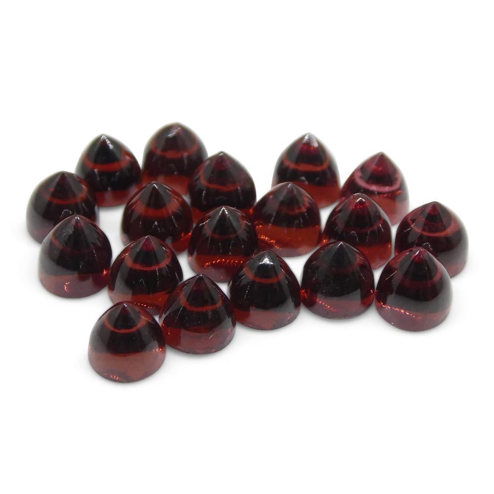 11,07 carati di almandino/almandite, granato rotondo di rodolite rossa del Mozambico Wh in vendita 4