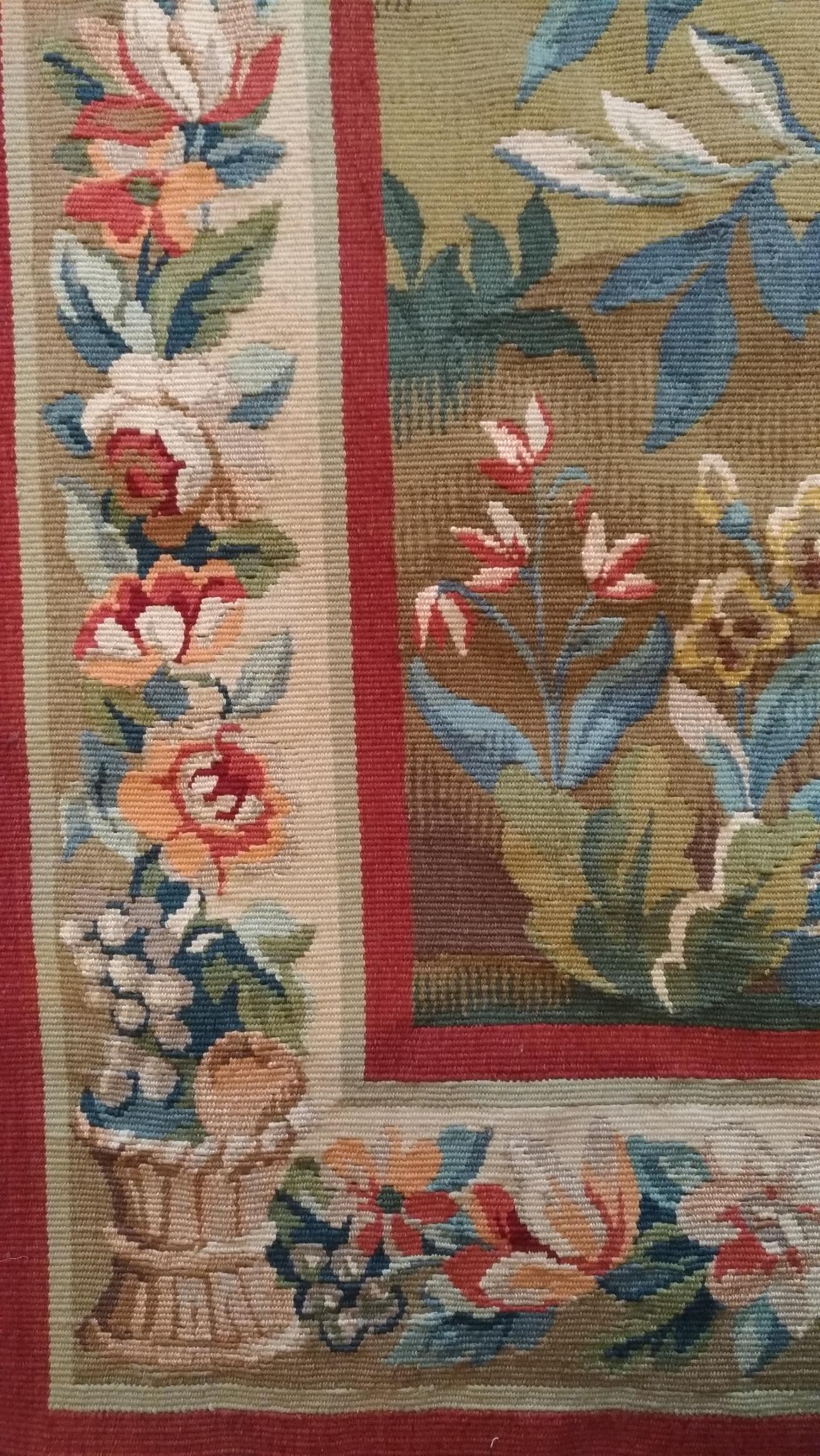 1108, Aubusson Tapestry Around 1960 For Sale 8
