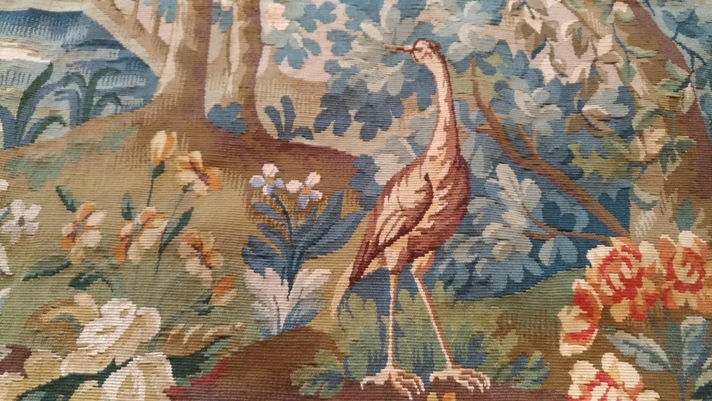 1108, Aubusson Tapestry Around 1960 In Excellent Condition For Sale In Paris, FR