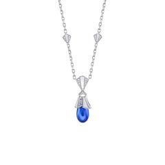 Sunita Nahata Tanzanite 11.08ct. Necklace in 18KWG with Multi stone.