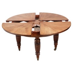 11088 - 19th Century ‘Jupe’ Style Extendable Dining Table Stamped Maple & Co