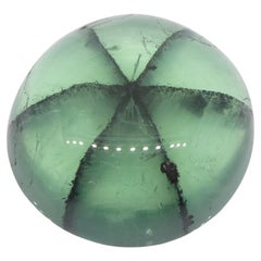 11.08ct Round Green and Black Trapiche Emerald GIA Certified Colombia (F1)