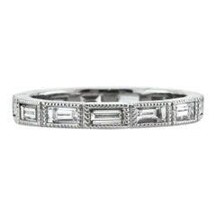 1.10ct Baguette Cut Diamond Eternity Band in Platinum