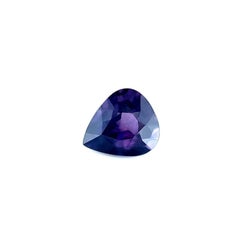 1.10ct Deep Purple Sapphire Pear Teardrop Cut Rare Loose Gemstone