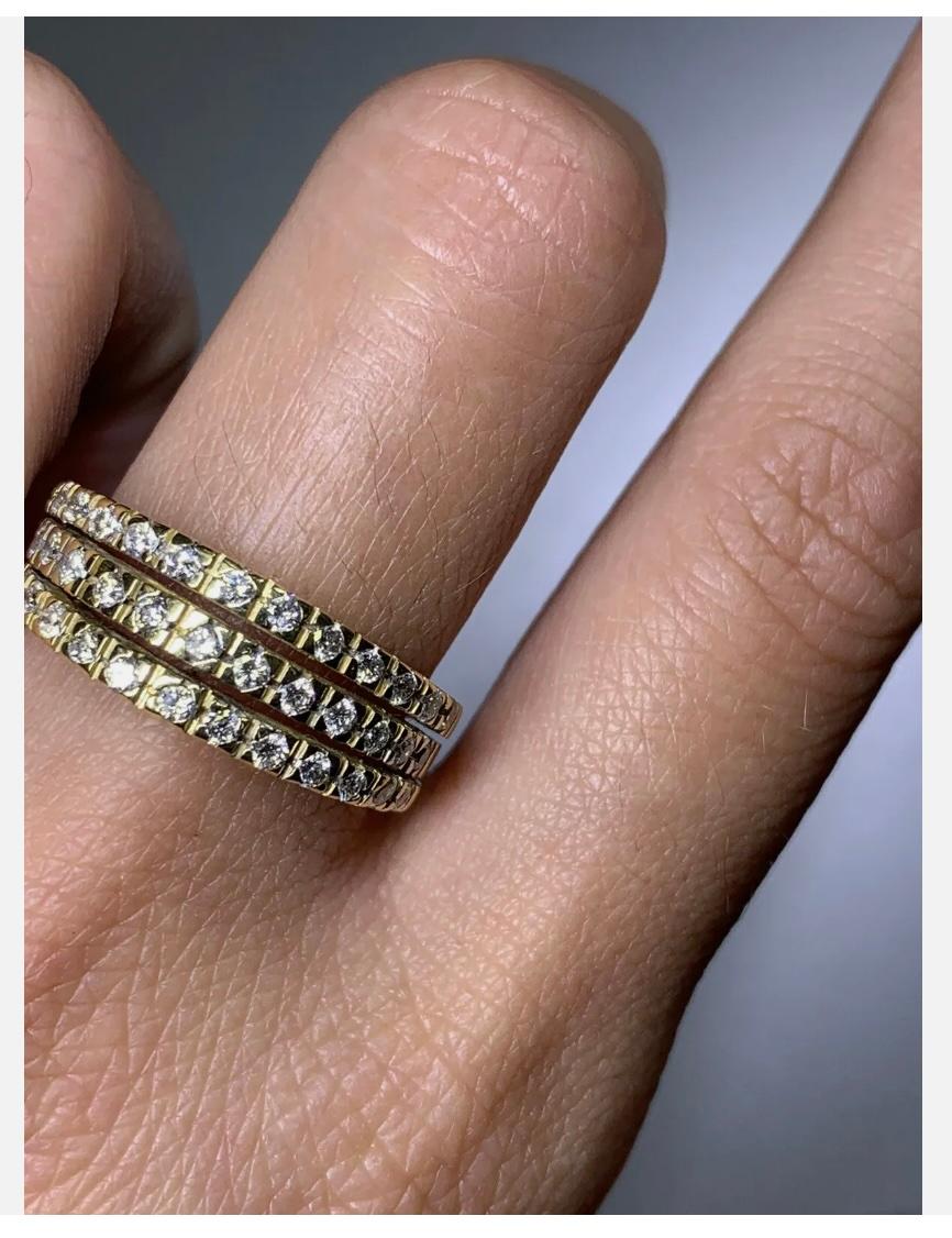 1.10ct Diamond Chunky Solitaire Engagement Ring 18ct Yellow Gold 7.4g In New Condition For Sale In London, GB