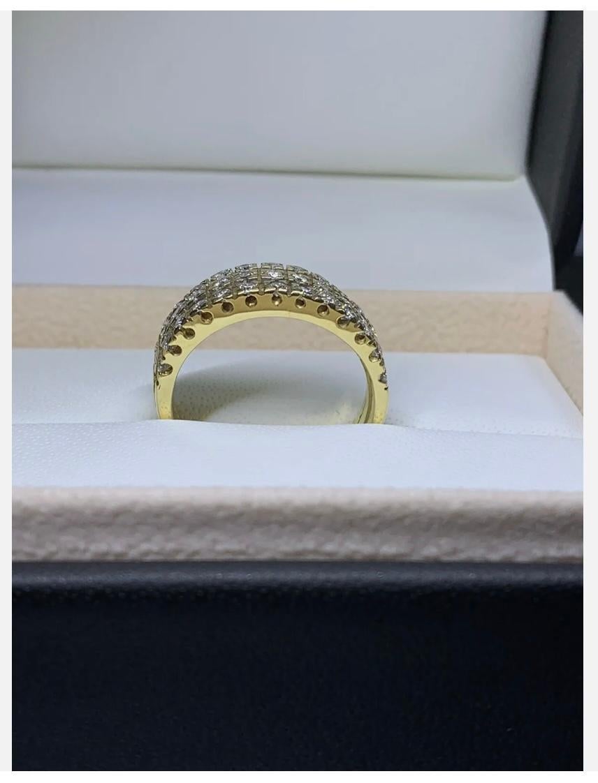 1.10ct Diamond Chunky Solitaire Engagement Ring 18ct Yellow Gold 7.4g For Sale 1