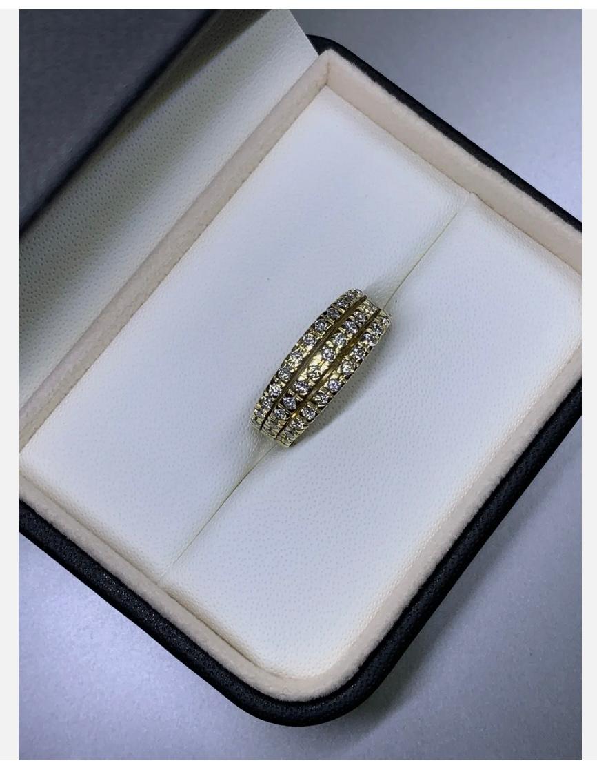 1.10ct Diamond Chunky Solitaire Engagement Ring 18ct Yellow Gold 7.4g For Sale 2