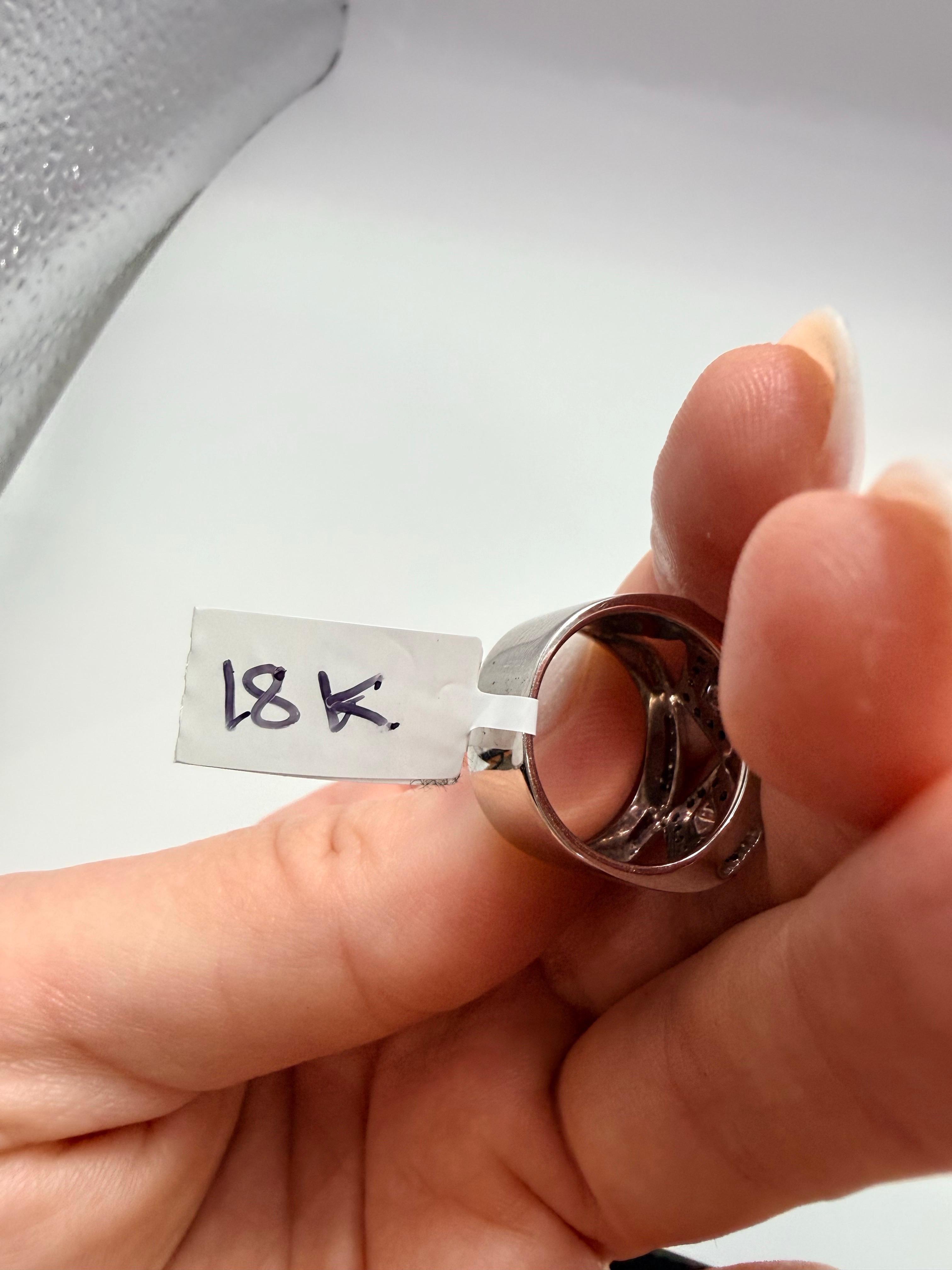 Bague en diamant de 1,10 ct Bague en diamant à large tête Bague en diamant canari 18KT en vente 4