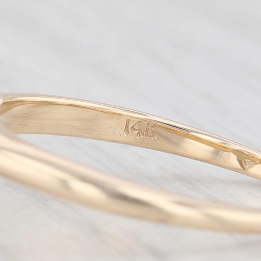 1.10ct Diamond Solitaire Ring 14k Yellow Gold Marquise Size 4.75 Engagement For Sale 1