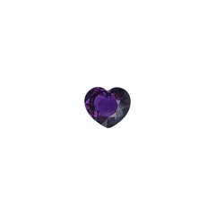 1.10ct Fine Deep Pink Purple Sapphire Purple Heart Cut IGI Certified Gemstone