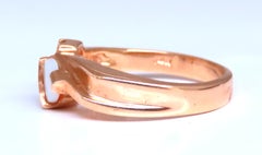 1,10ct natürlichen Australien Opal Diamanten Ring 14kt Gold #12430*