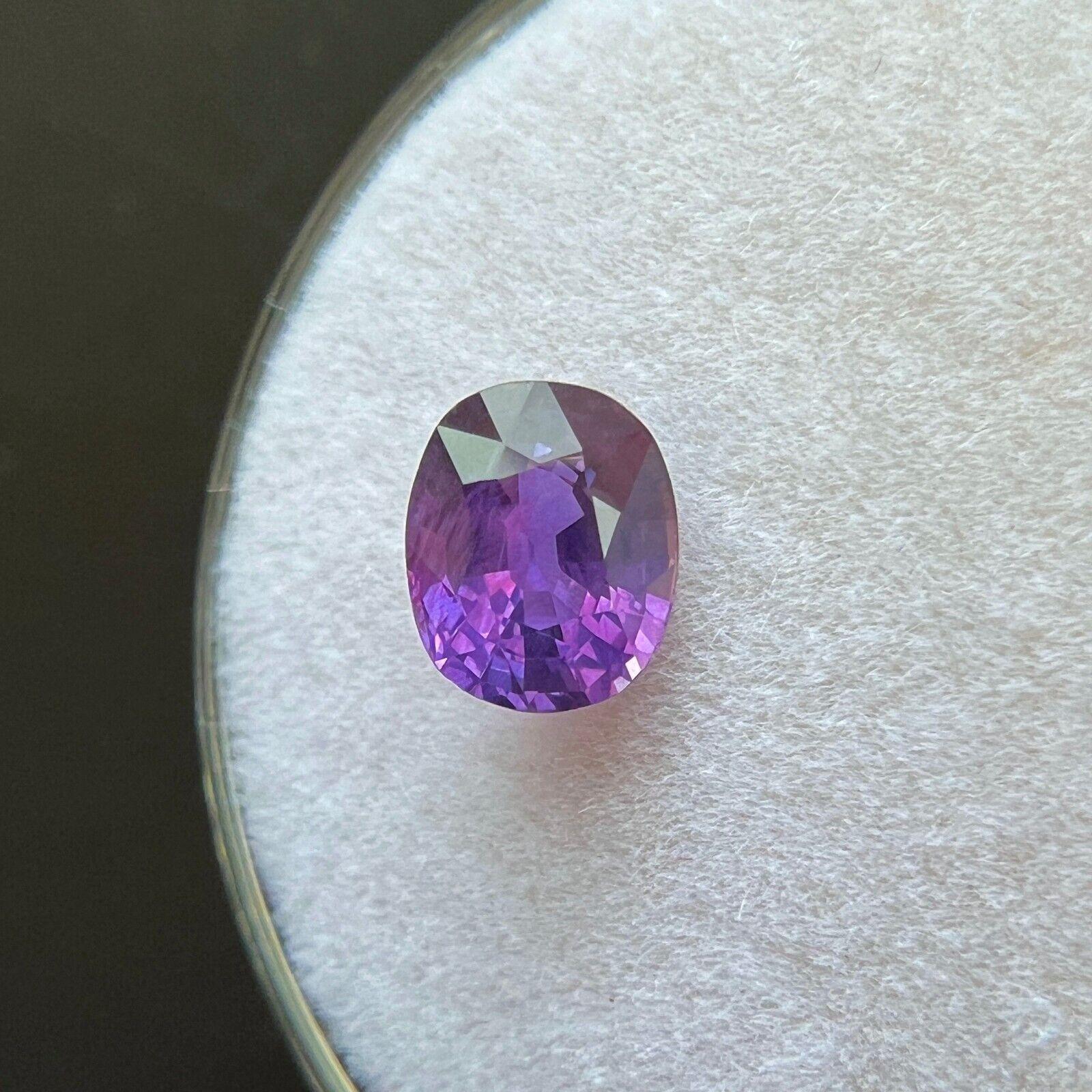 1,10ct Zafiro natural rosa profundo púrpura talla cojín gema suelta 6,4x5,3mm Corte cojín en venta
