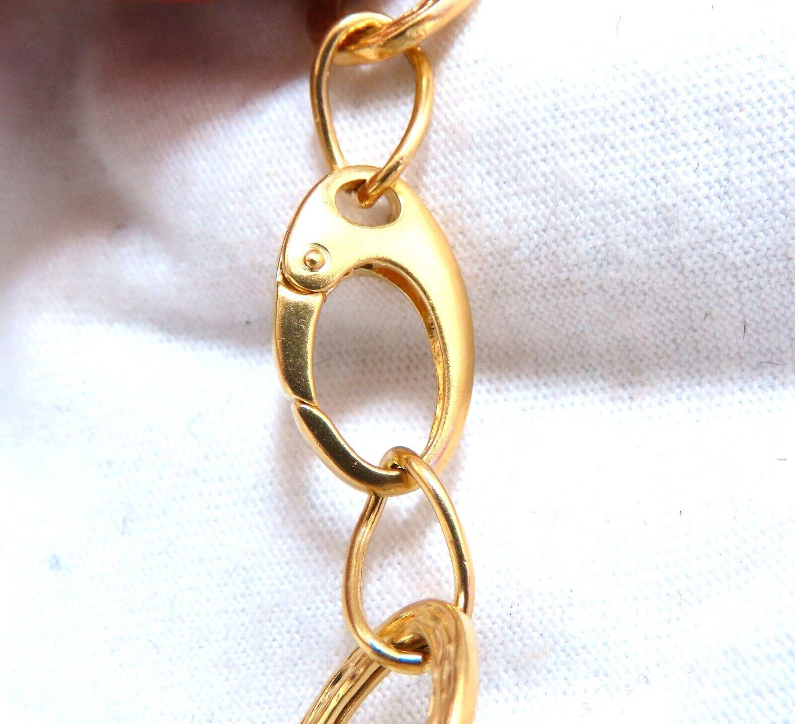 Cabochon 110ct Natural Topaz 14kt Gold Necklace For Sale