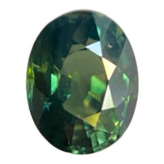 1.10ct Untreated Blue Green Sapphire Oval Cut Loose Rare Australian