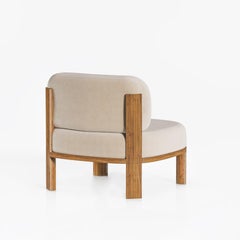 111 Armchair in Fabric & Oak Wood, Set of 2 by Collector Studio