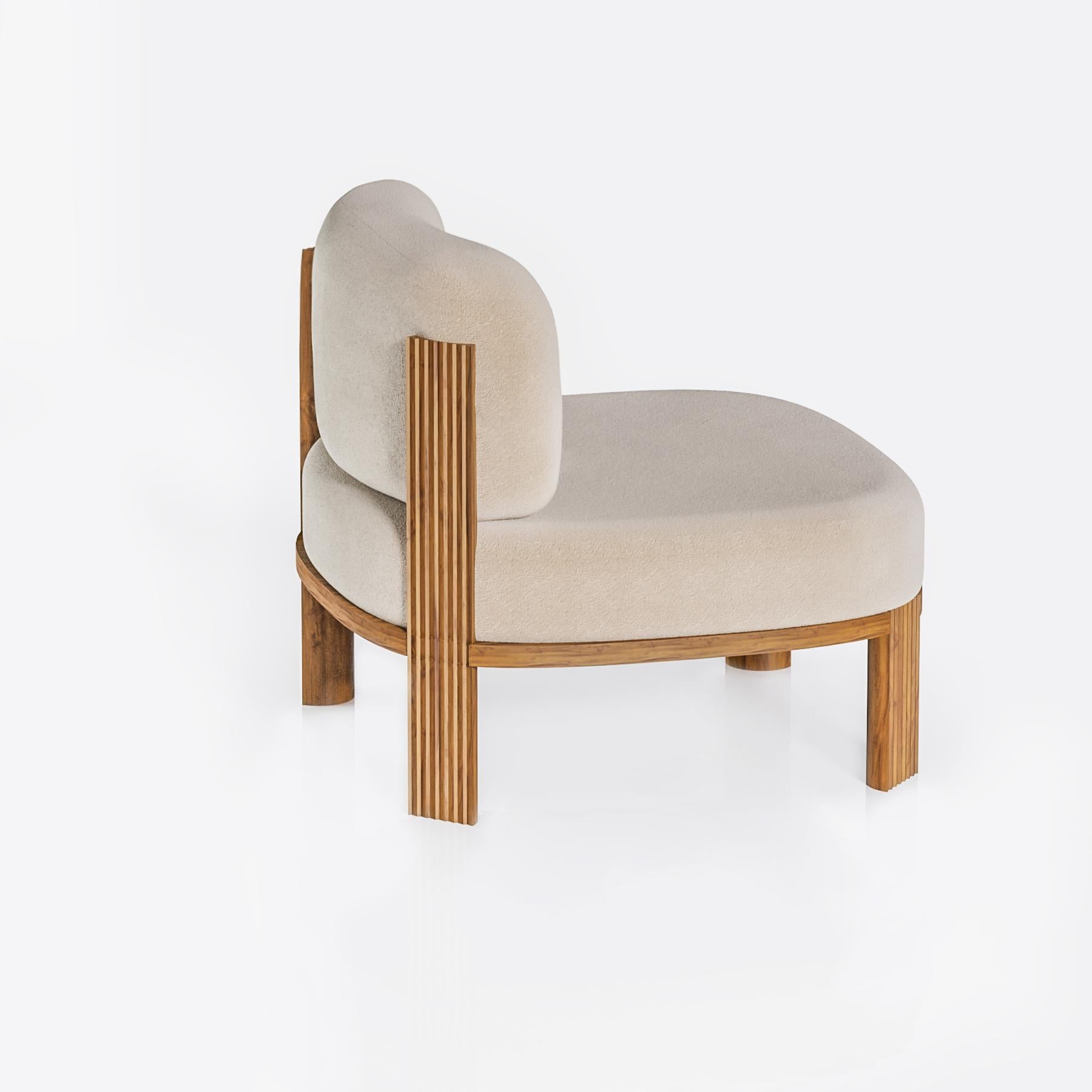 111 Sessel aus Stoff und Eichenholz, 2er-Set von Collector Studio (Portugiesisch) im Angebot
