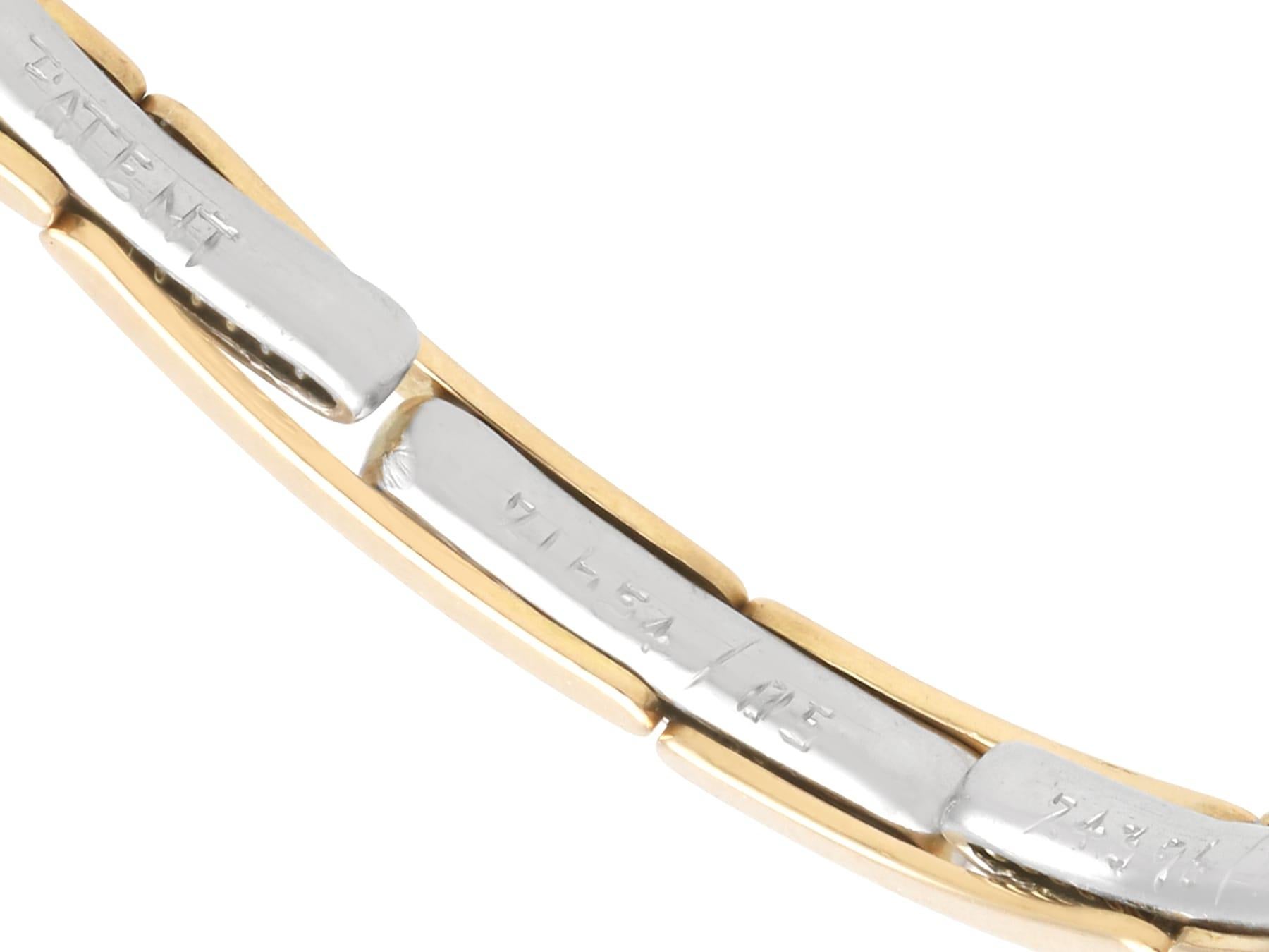 Bracelet en or jaune 14k de 1,11 carat d'aigue-marine et 0,75 carat de diamant Circa 1905 en vente 4