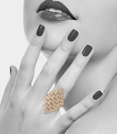 1.11 Carat Diamond Empire 18 Karat Cocktail Ring