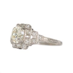 1.11 Carat Diamond Platinum Engagement Ring