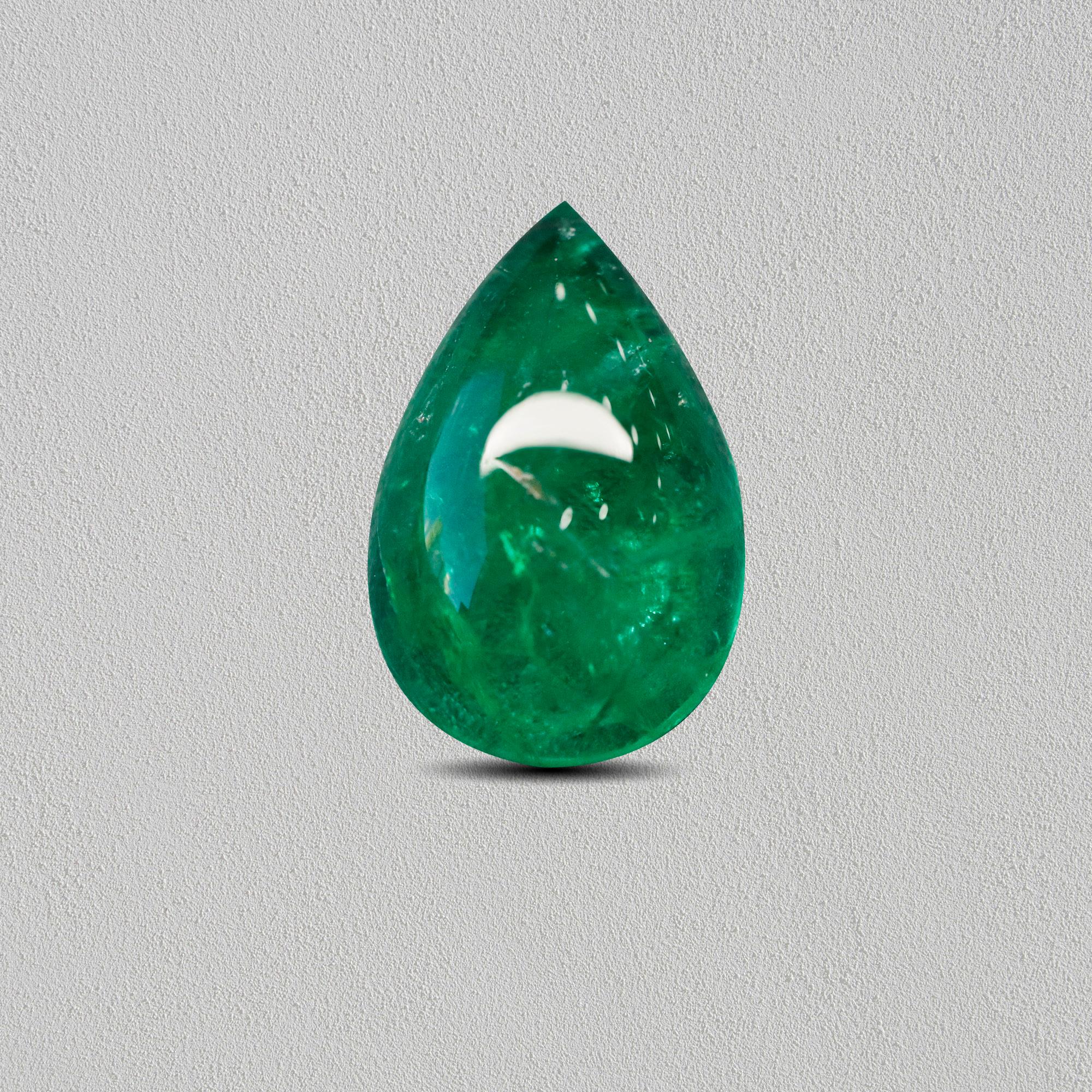 An amazing Russian Emerald which allows jewelers to create a unique piece of wearable art.
This exceptional quality gemstone would make a custom-made jewelry design. Perfect for a Ring or Pendant.

Shape - Pear-shaped
Weight - 1.11 ct
Treatment -
