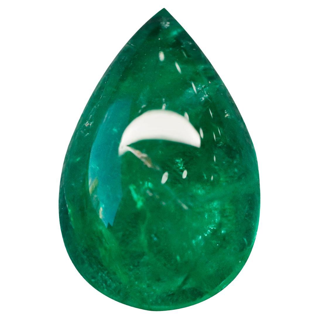 1.11 carat Natural Cabochon Cut Russian Emerald