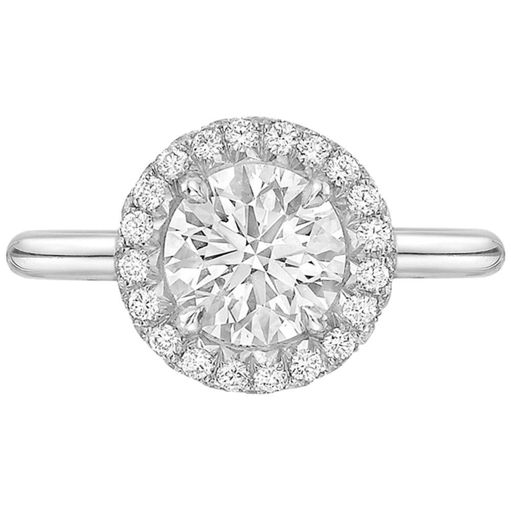 1.11 Carat Round Brilliant Diamond "Oriana" Ring 'G/SI1'