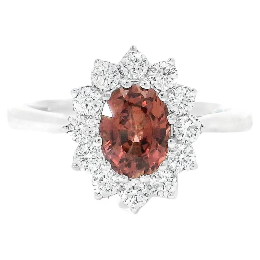 1.11 Carat Sapphire Diamond Ring