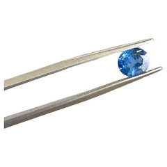 1.11 Carats Tanzania Blue Spinel Oval Faceted Natural Cutstone for ring Jewelry