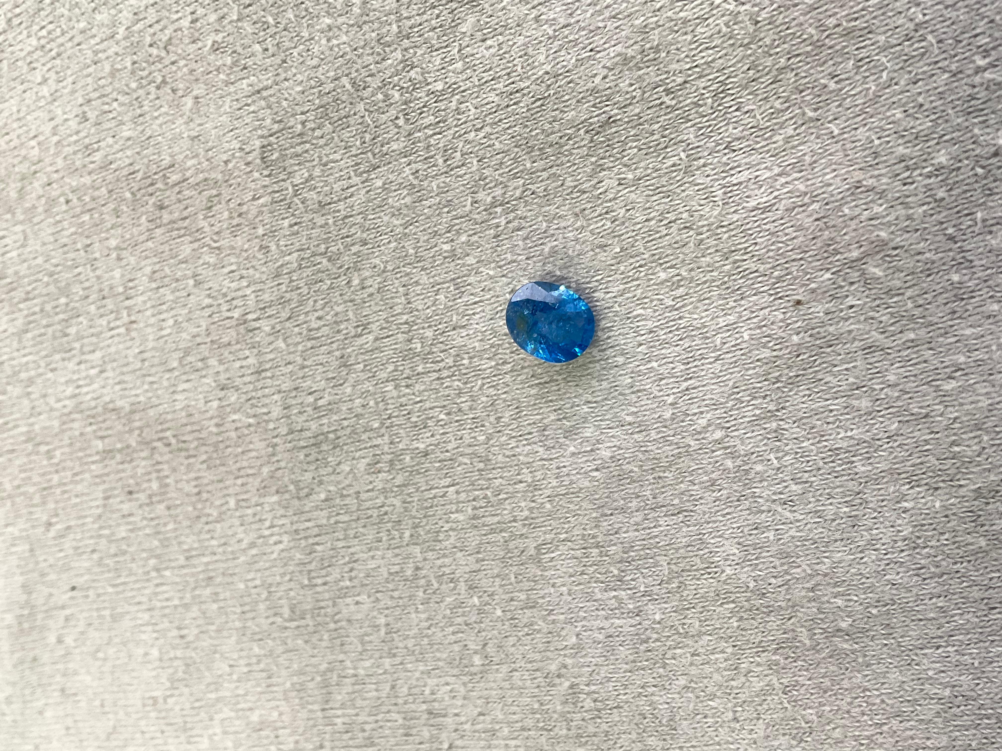 Spinelle bleu de Tanzanie facettée ovale de 1,11 carat pour bague joaillerie Neuf - En vente à Jaipur, RJ