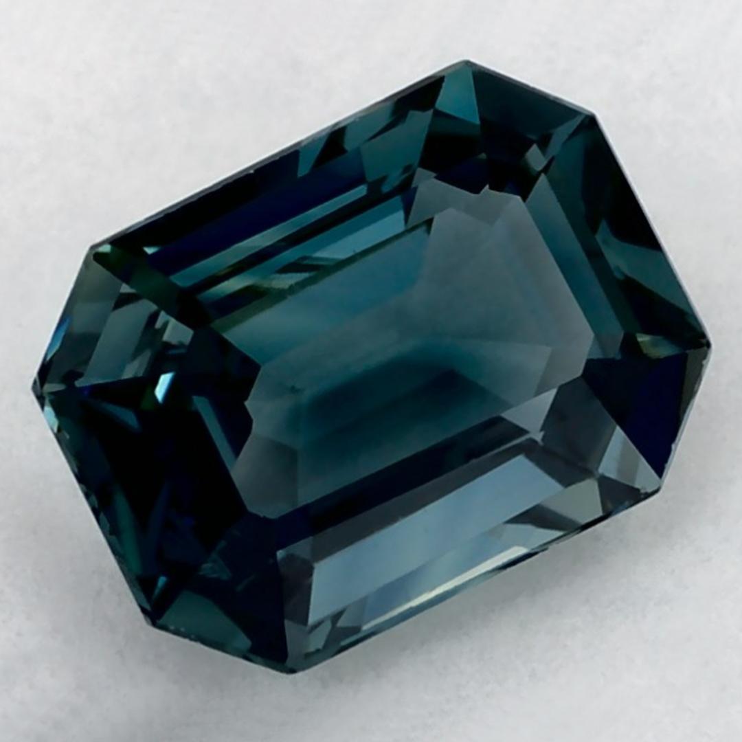 Octagon Cut 1.11 Carat Blue Sapphire Octagon Loose Gemstone