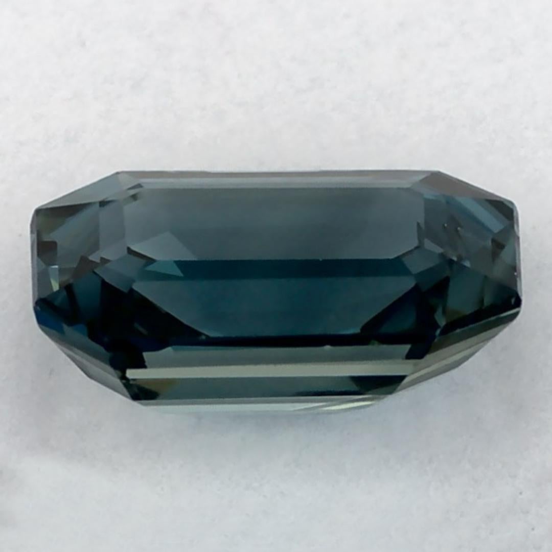 1.11 Carat Blue Sapphire Octagon Loose Gemstone In New Condition In Fort Lee, NJ