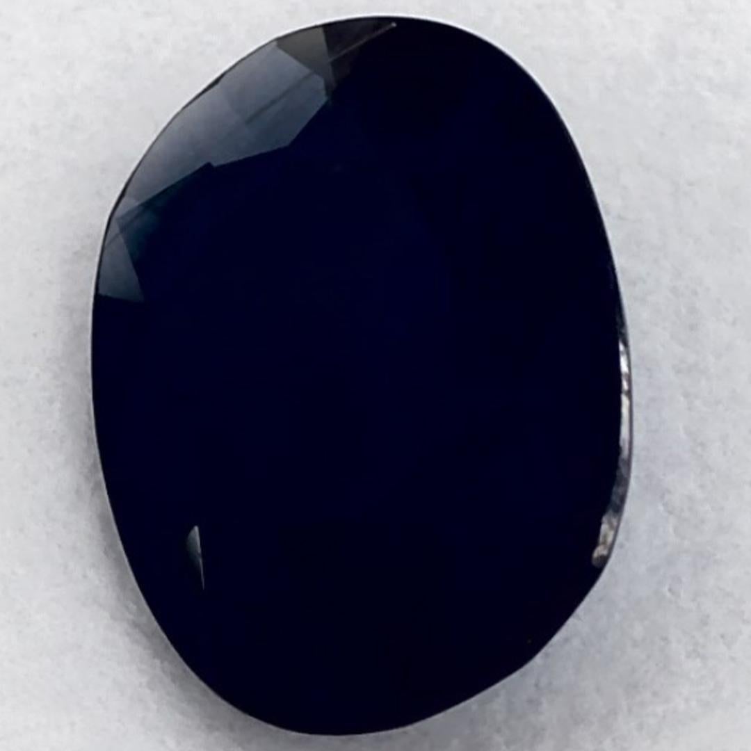 1.11 qt Zafiro Azul Oval Gema Suelta Corte oval en venta
