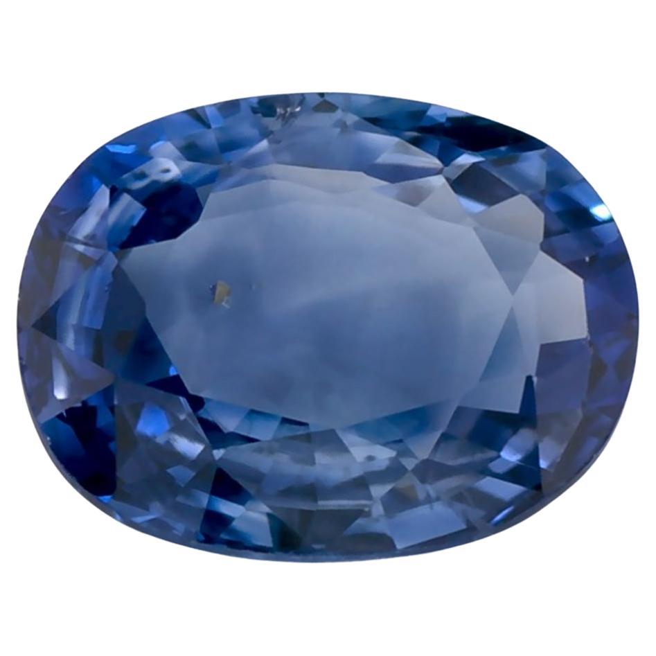 1.11 Ct Blue Sapphire Oval Loose Gemstone (Saphir bleu ovale en vrac) en vente