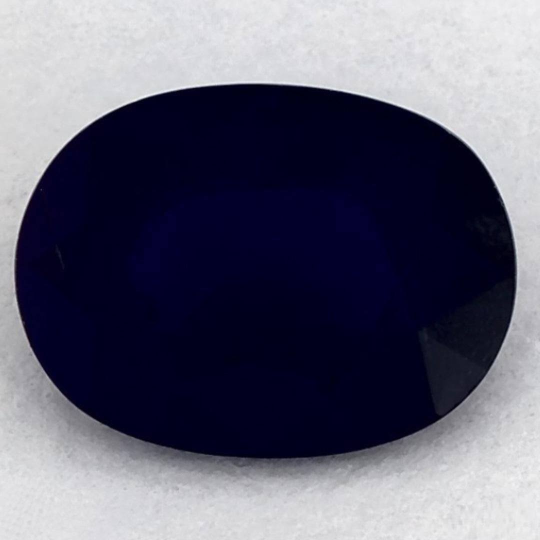 1.11 carati di zaffiro blu ovale sfuso