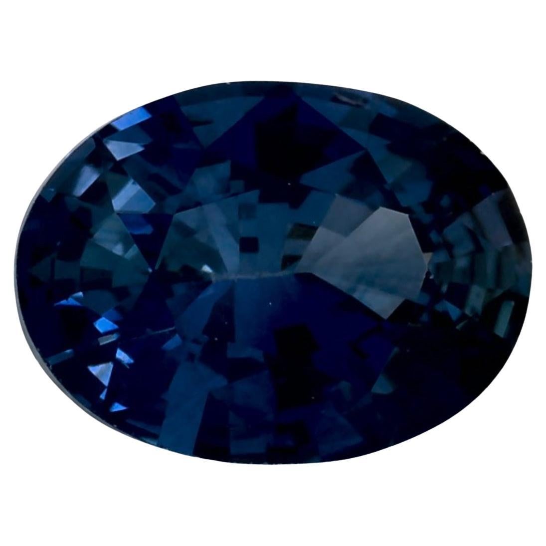 1.11 carati di zaffiro blu ovale sfuso